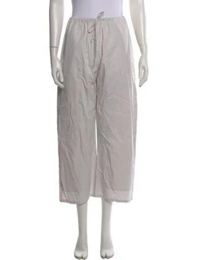 Pre-owned Leset Striped Wide Leg Pants In Gray