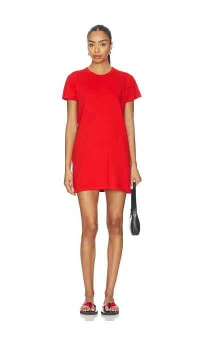 Leset Margo Short Sleeve T-shirt Dress In Red
