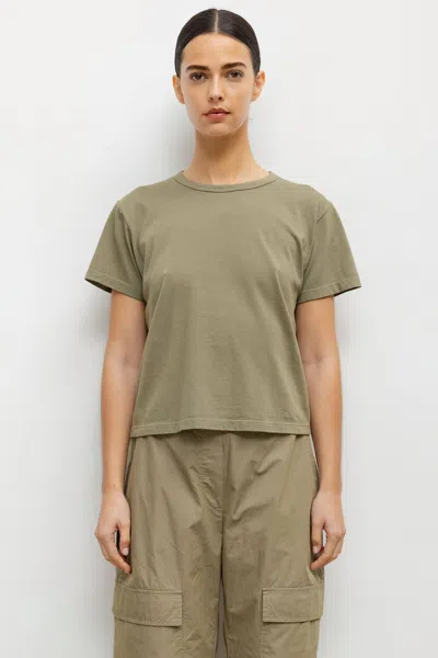 Leset Margo Short Sleeve Tee In Cypress In Multi