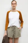 Leset The Margo Long Sleeve Baseball Tee In Multi