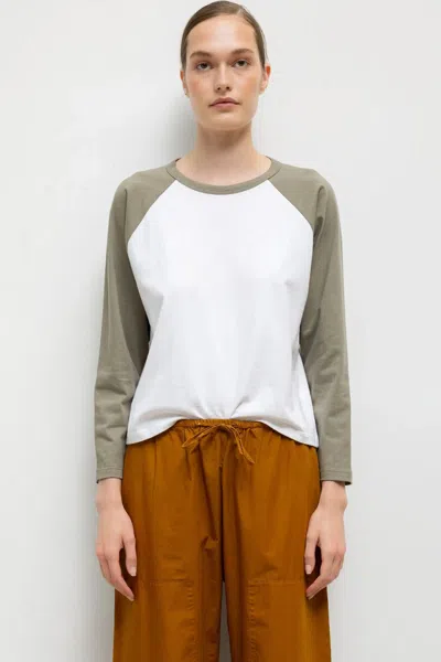 Leset The Margo Long Sleeve Baseball Tee In Multi