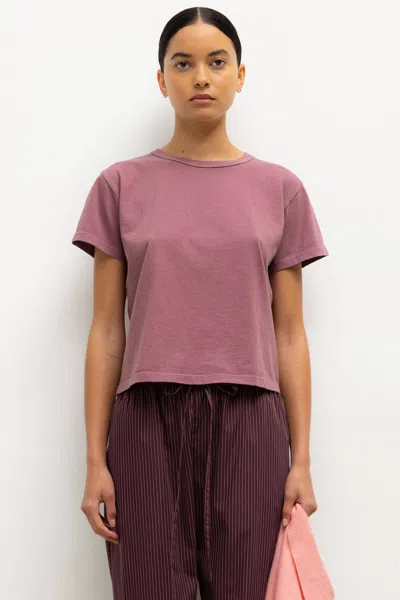 Leset The Margo Cotton T-shirt In Purple