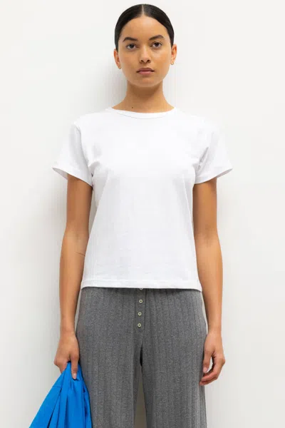 Leset The Margo Slim Fit Tee In White