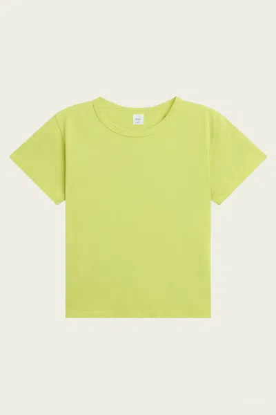 Leset The Margo T-shirt In Chartreuse In Green
