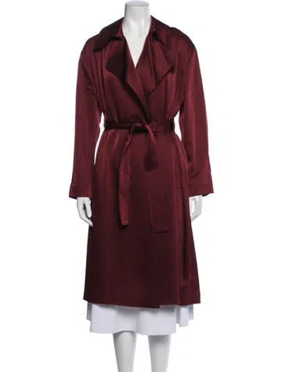 Pre-owned Leset Trench Coat In Red