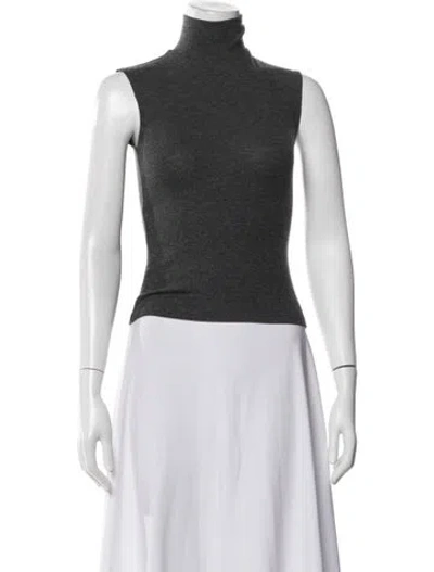 Pre-owned Leset Turtleneck Sleeveless Top W/ Tags In Black