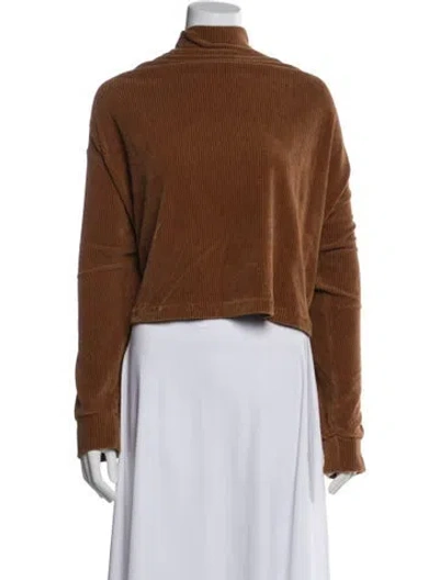 Pre-owned Leset Turtleneck Sweater In Brown