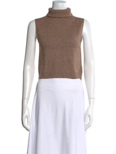 Pre-owned Leset Turtleneck Sweater In Brown