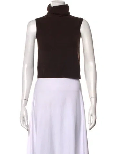 Pre-owned Leset Turtleneck Sweater In Brown
