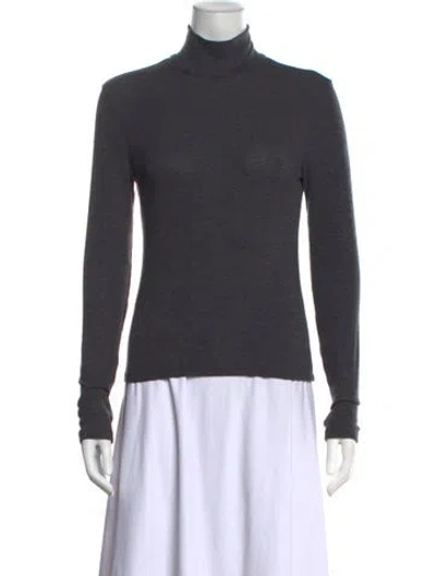 Pre-owned Leset Turtleneck Sweater In Grey