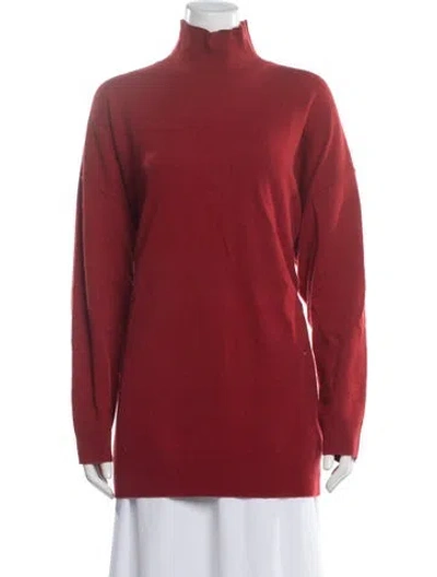 Pre-owned Leset Turtleneck Sweater In Red
