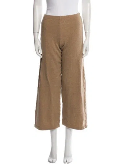 Pre-owned Leset Virgin Wool Sweatpants In Neutral