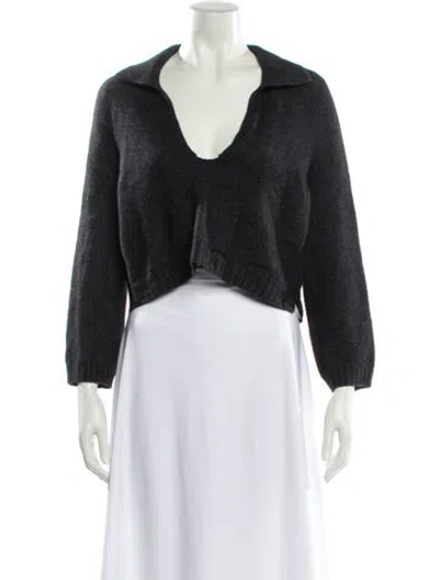 Pre-owned Leset V-neck Sweater In Black