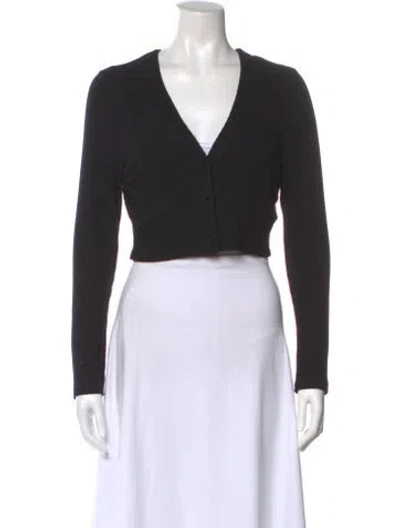 Pre-owned Leset V-neck Sweater In Black