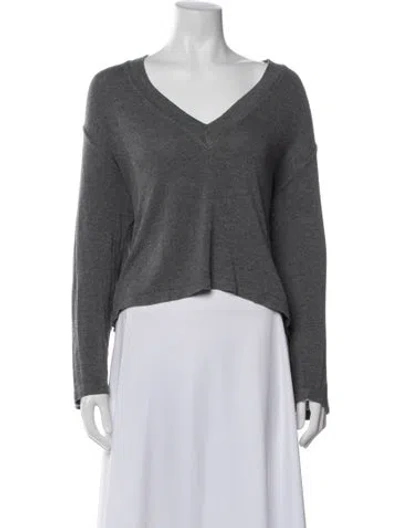 Pre-owned Leset V-neck Sweater In Blue