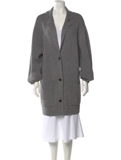 Pre-owned Leset V-neck Sweater In Gray