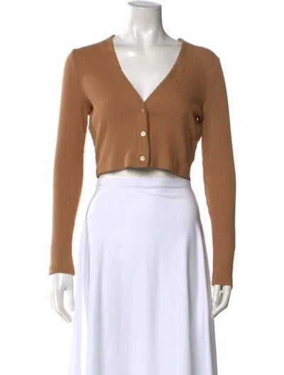 Pre-owned Leset V-neck Sweater In Neutral