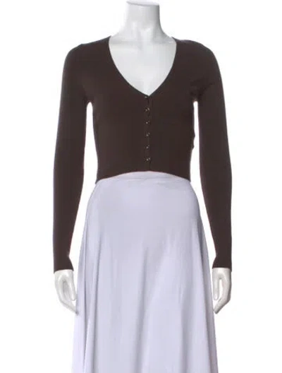 Pre-owned Leset V-neck Sweater In Neutral