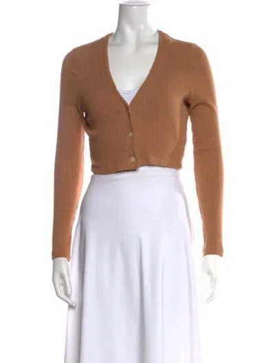 Pre-owned Leset V-neck Sweater In Neutral