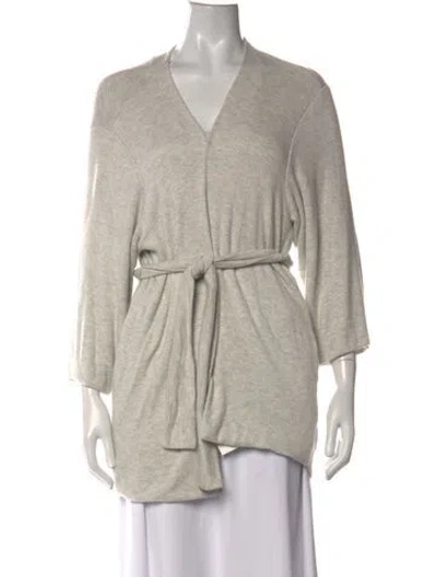 Pre-owned Leset V-neck Sweater In Neutrals