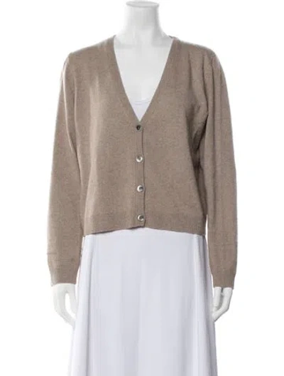 Pre-owned Leset V-neck Sweater In Neutrals
