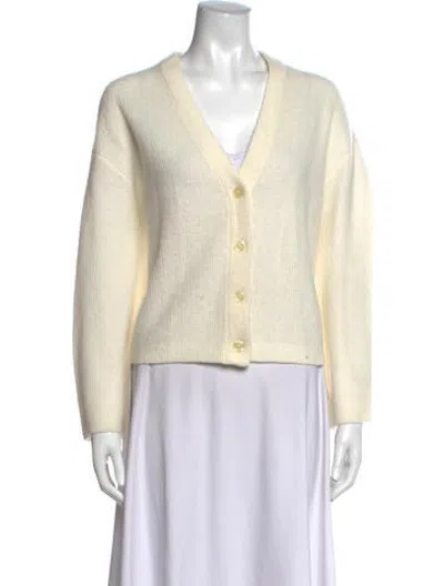 Pre-owned Leset V-neck Sweater In Neutrals