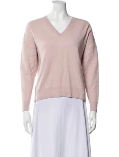 Pre-owned Leset V-neck Sweater In Pink