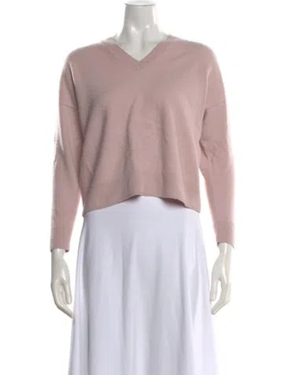 Pre-owned Leset V-neck Sweater In Pink
