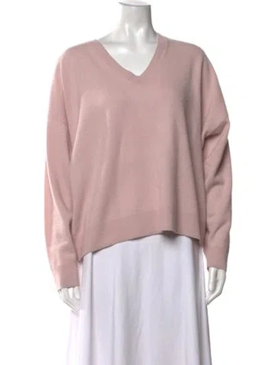 Pre-owned Leset V-neck Sweater In Pink
