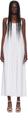 Leset White Yoko Tank Maxi Dress In White