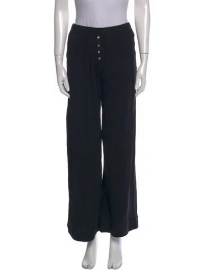 Pre-owned Leset Wide Leg Pants In Black