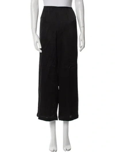 Pre-owned Leset Wide Leg Pants In Black