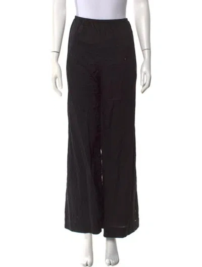 Pre-owned Leset Wide Leg Pants In Black