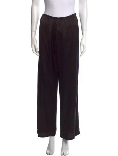 Pre-owned Leset Wide Leg Pants In Black