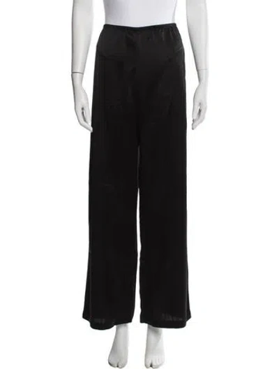 Pre-owned Leset Wide Leg Pants In Black