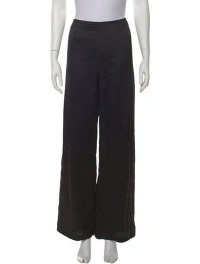 Pre-owned Leset Wide Leg Pants In Black