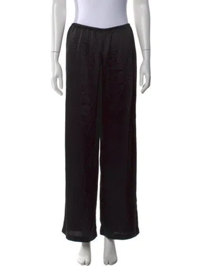 Pre-owned Leset Wide Leg Pants In Black