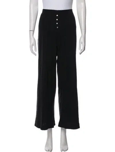 Pre-owned Leset Wide Leg Pants In Black