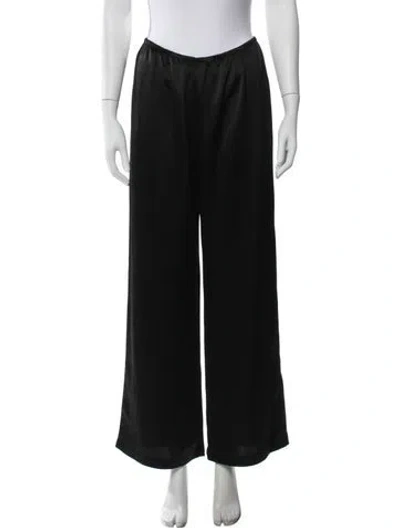 Pre-owned Leset Wide Leg Pants In Black