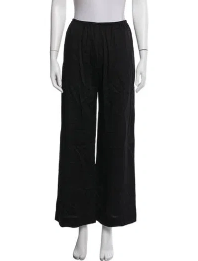 Pre-owned Leset Wide Leg Pants In Black