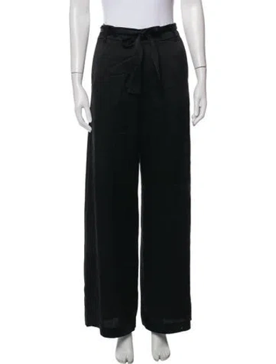 Pre-owned Leset Wide Leg Pants In Black