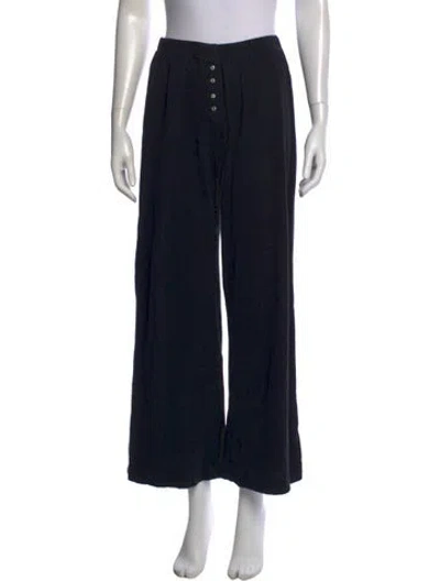 Pre-owned Leset Wide Leg Pants In Black