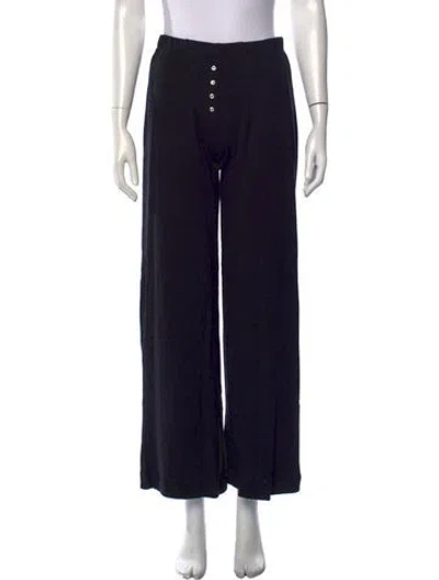 Pre-owned Leset Wide Leg Pants In Black