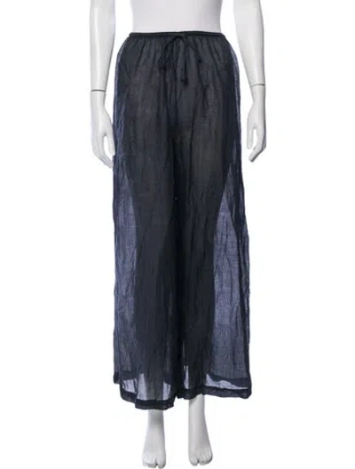 Pre-owned Leset Wide Leg Pants In Blue