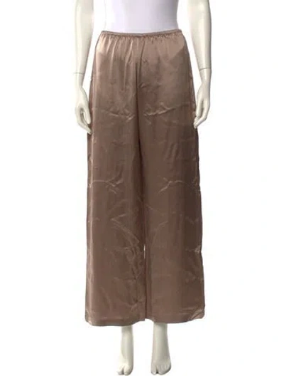 Pre-owned Leset Wide Leg Pants In Brown