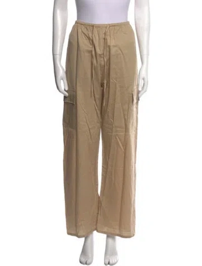 Pre-owned Leset Wide Leg Pants In Brown