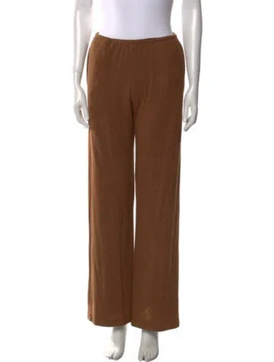 Pre-owned Leset Wide Leg Pants In Brown