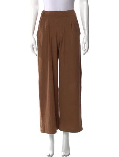 Pre-owned Leset Wide Leg Pants In Brown