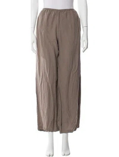 Pre-owned Leset Wide Leg Pants In Brown