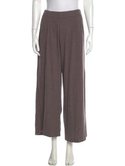 Pre-owned Leset Wide Leg Pants In Brown